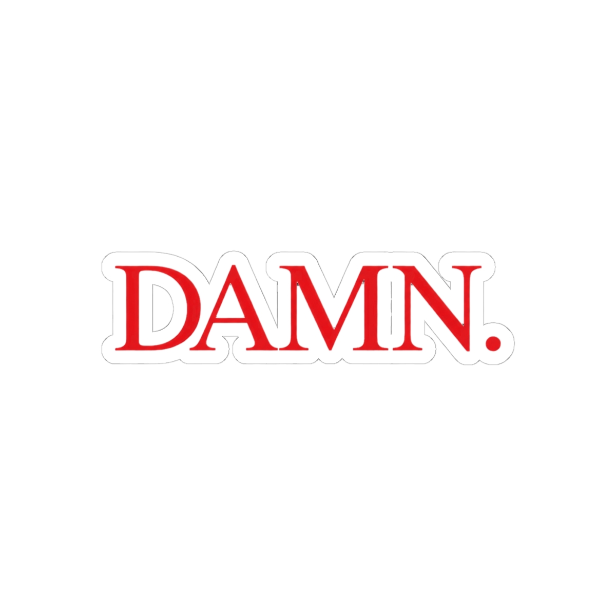 Kendrick Lamar DAMN Album Sticker | Bold Hip-Hop Vinyl Decal