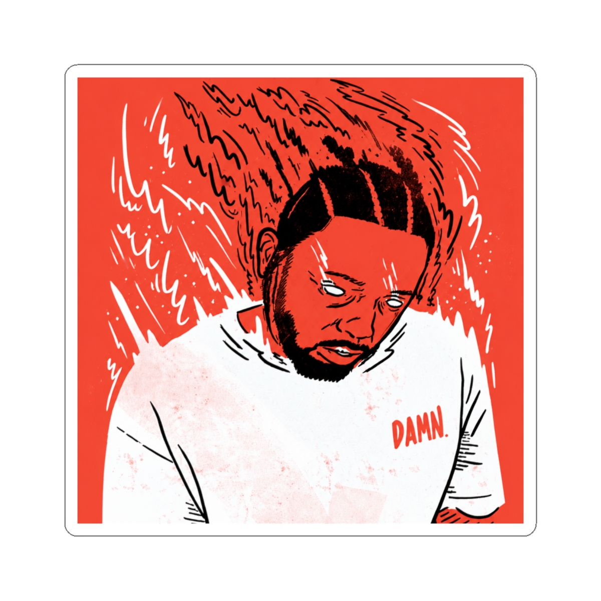 Kendrick DAMN Sticker | Kendrick Lamar