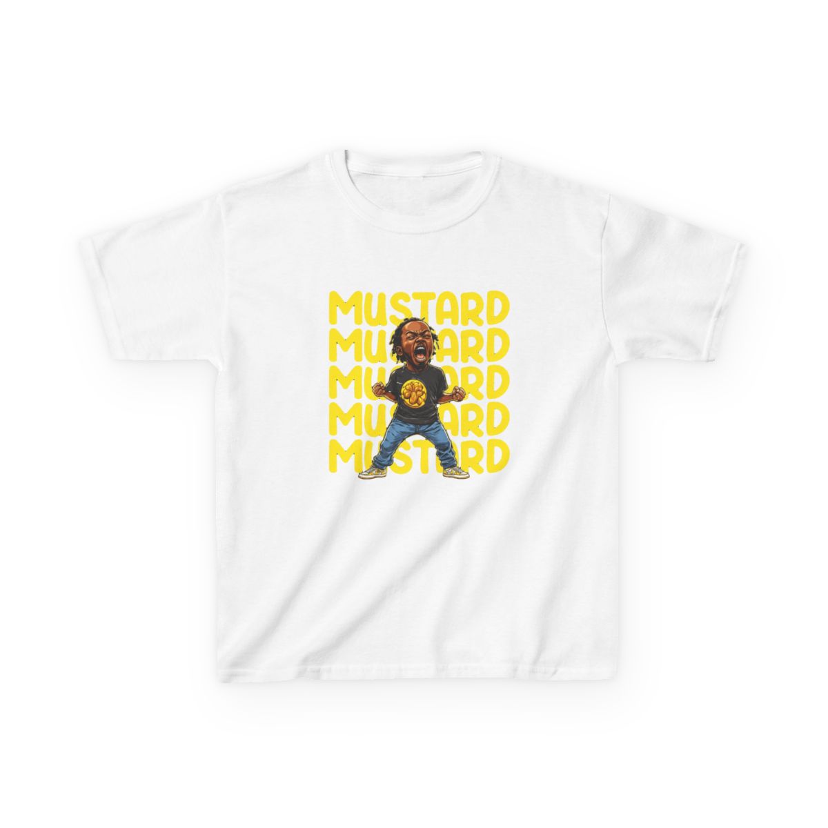 Kendrick Lamar Mustard Kids T-Shirt - alternate angle 4, merchandise
