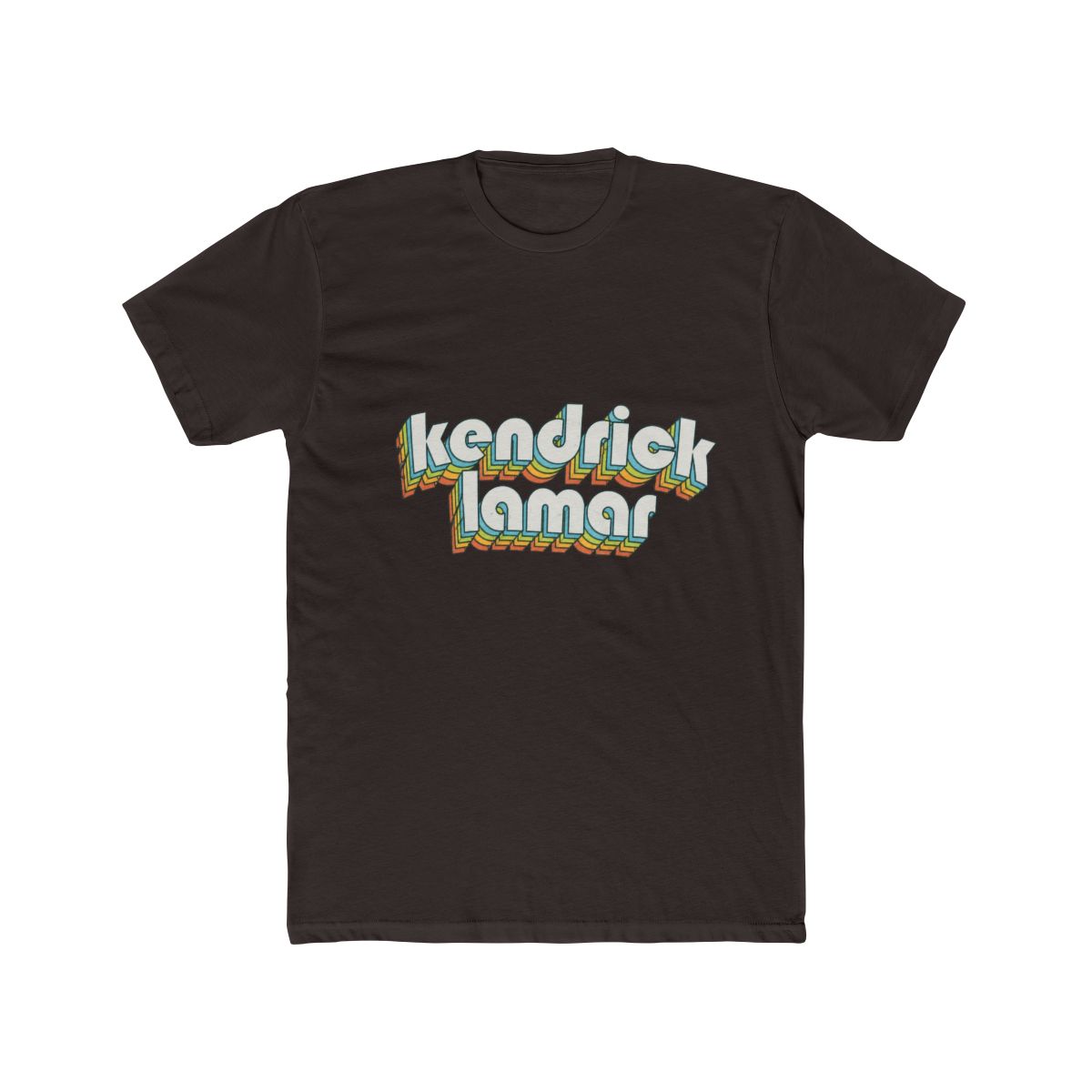 Kendrick Lamar Retro Rainbow Typography Faded Styl T Shirt - alternate angle 5, merchandise