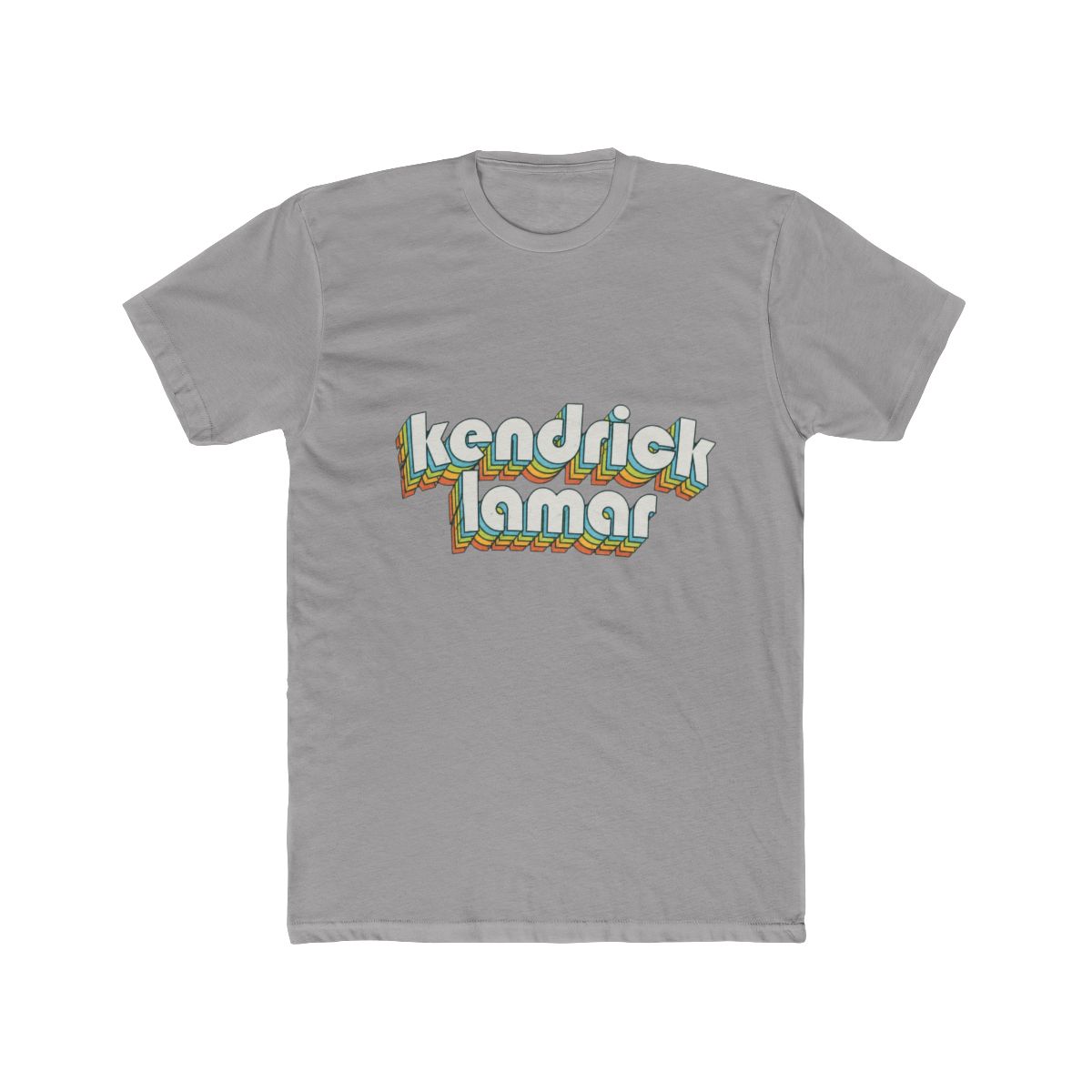 Kendrick Lamar Retro Rainbow Typography Faded Styl T Shirt - alternate angle 4, merchandise
